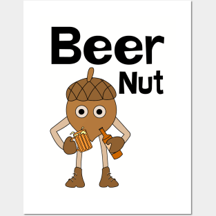 Beer Nut Text Posters and Art